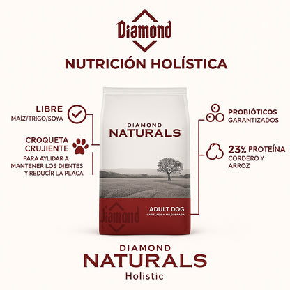 Diamond Naturals Adulto Cordero y Arroz 40 lb (18.1kg)